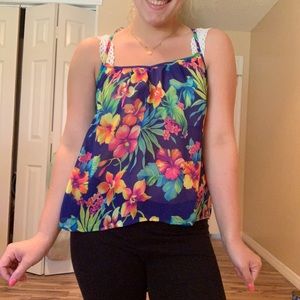 Floral tank top